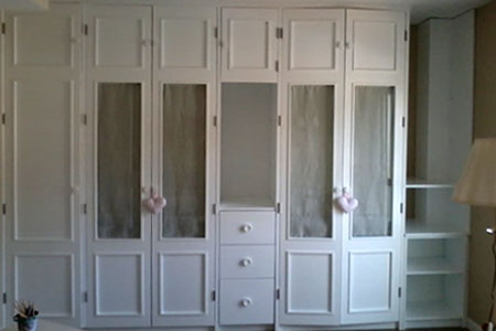 Lacado armario blanco